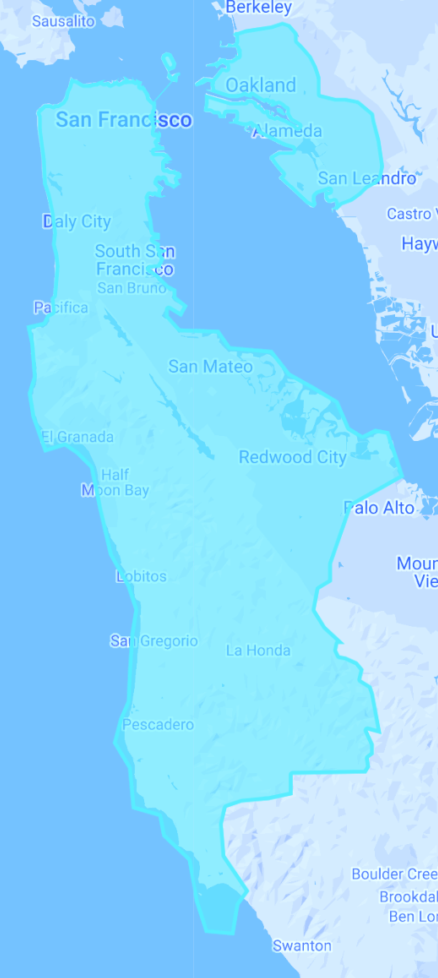San Francisco Bay Area Wireless Internet Coverage Map